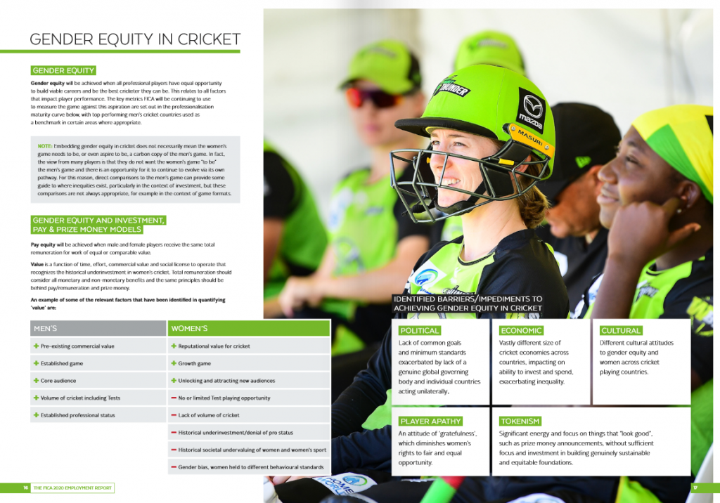 FICA report wants gender equity principl...